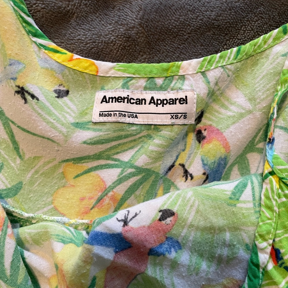 American Apparel tropical dress
